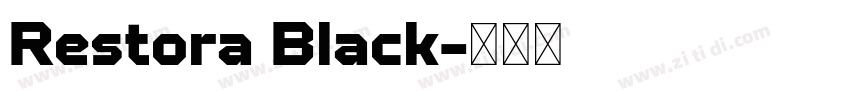 Restora Black字体转换